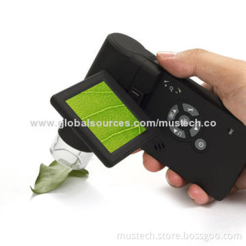 Mustech 5MP portable digital microscope with 3" LCD screen